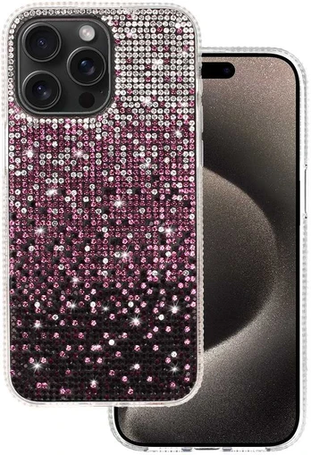 Tel Protect Diamond dėklas skirtas Apple iPhone 16 Plus burgundy