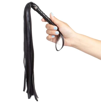 Flogeris SECRETPLAY BLACK BONDAGE WHIP BDSM 44 cm