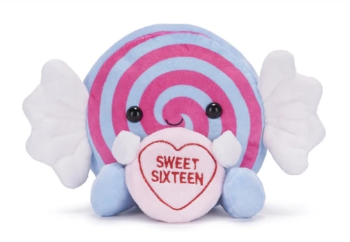 Love Hearts 7" Sweet 16Th Birthday Plush Gift