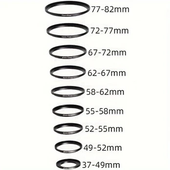 Objektyvų filtrų adapterių rinkinys, 58mm-62mm
