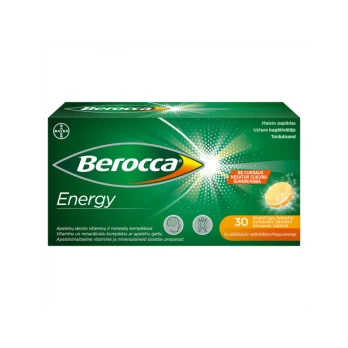 BEROCCA šnypščiosios tabletės ENERGY, 30 vnt.