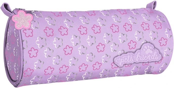 Round Pencil Case Glitter World