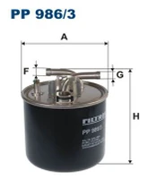 FILTRON PP 986/3 Kuro filtras
