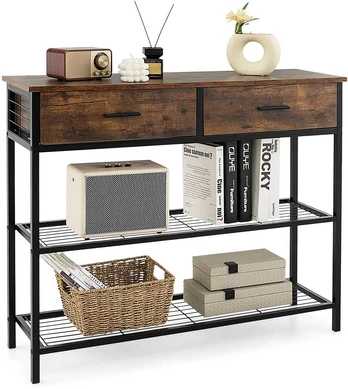 Promotions Konsolinis stalas, 100x30x81.5 cm, Ruda