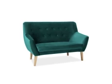 Sofa NORDIC 2 VELVET, žalia kaina