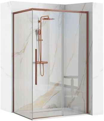 Dušo kabina Rea Solar, Brushed Copper, 120x90 cm
