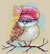 Cross stitch kit "Stylish sparrow" SM-732 kaina