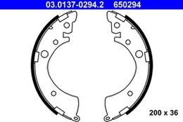 ATE 03.0137-0294.2 Brake shoe set