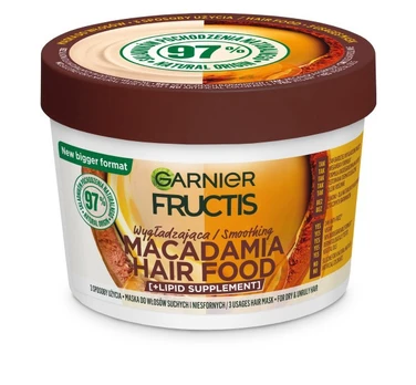 Garnier Garnier Fructis Macadamia Hair Food lyginamoji kaukė sausiems ir nepaklusniems plaukams 400ml
