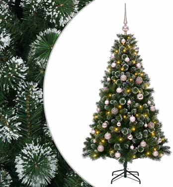 Dirbtinė Kalėdų eglutė su burbulais 150 cm 150 LED Šilta balta