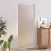Vidaus durys, baltos, 83x201,5cm, matinis stiklas ir aliuminis kaina