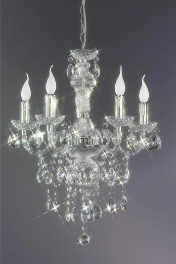 Trio-Lighting Luster chandelier 5-pc E14 transparent lustra