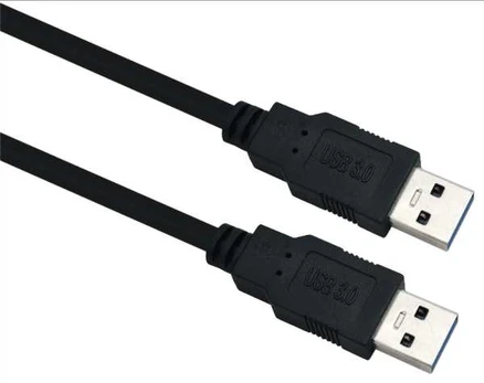helos Anschlusskabel, USB 3.0 A Stecker/A Stecker, 5,0m, juodas