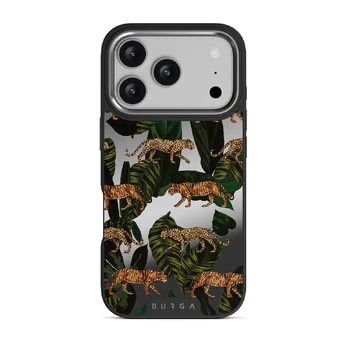 Morning Commute - Designer iPhone 17 Pro Case, Elite Mirror Dark (MagSafe) / Silver