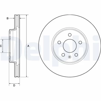 DELPHI BG4799C Brake Disc