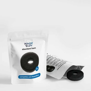 KIIROO - Powerblow Absorbent Foam 5 Pack - Juodas