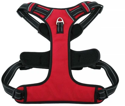 Dog harness OXFORD A dydis XL red juodas