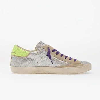 Philippe Model Prsx Low Woman Glitter/ Argent - Dydis 36 (PRLDGG07 Laisvalaikio batai)
