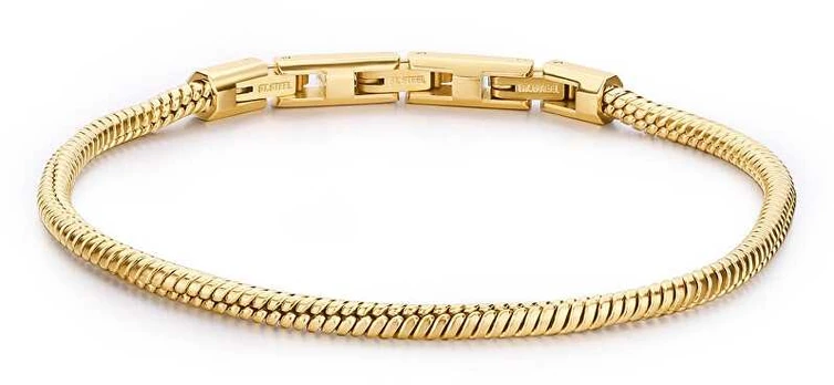 Brosway Riptide BTD026 Minimalist Gold Plated Bracelet for Men