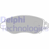 Stabdžių trinkelių rinkinys, diskinis stabdys DELPHI LP1582 kaina