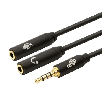 3,5 mm „MiniJack“–2x3,5 mm „MiniJack“ M/F adapteris