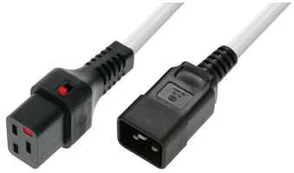 Kabelis zasilający MicroConnect Microconnect MC-C19C20LOCK-3M-W bez kategorii