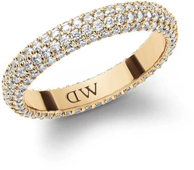 Daniel Wellington Sparkling Gold Plated Pavé Crystal Ring DW0040064
