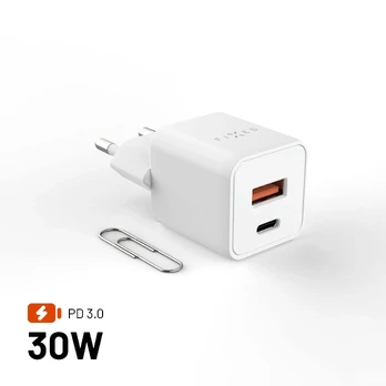 „Fixed“ USB-C GaN tinklinis įkroviklis 30 W „Mini“ (FIXCG30M-CA-WH)
