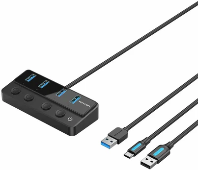 USB šakotuvas Vention CHWBF Juoda