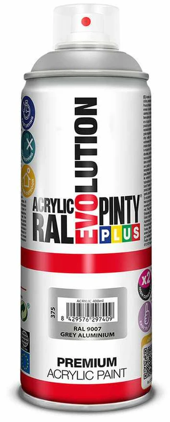 Purškiami dažai Pintyplus Evolution RAL 9007 Pilkas aliuminio 400 ml