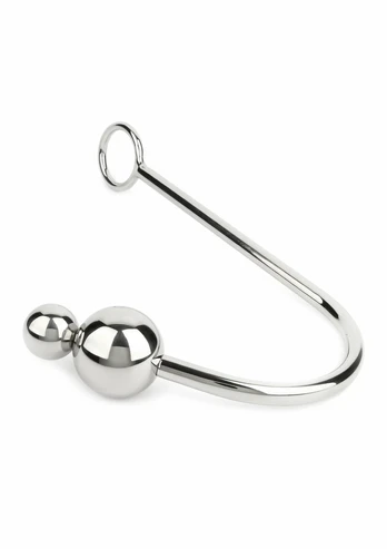 Mr. Steel Anal Hook Double Balls 25+40mm Stainless Steel System