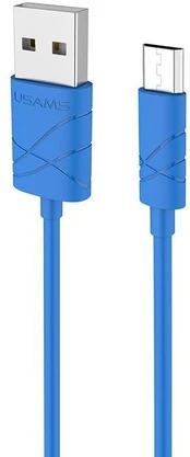 Usams U-GEE Universal micro USB 1m Mėlyna