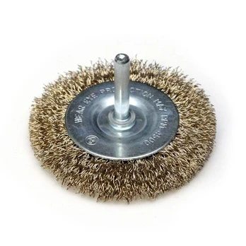 Žalvarinis ratukas gręžimo šepetys 100 mm