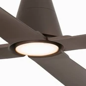 Lubų ventiliatorius Typhoon M LED light IP44 rudos spalvos