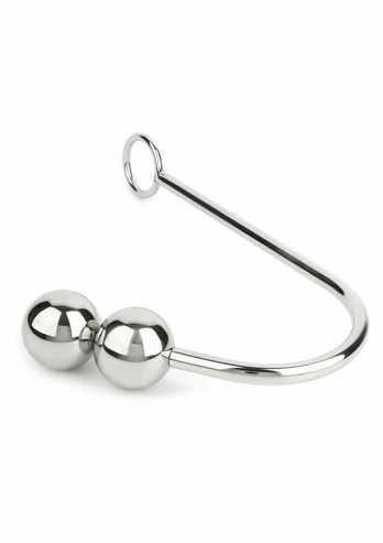 Mr. Steel Anal Hook Double Balls 40+40mm Stainless Steel System