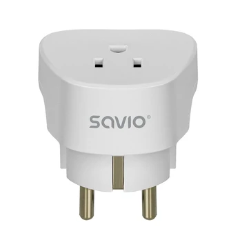 Savio Adapteris kelioninis, gniazdo US wtyk EU AP-01