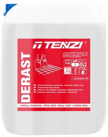 Tenzi Profesionali rūgštinė plovimo priemonė Derast, 10 l.