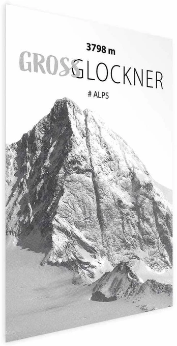 Artgeist Plakatas - Majestic mountain peak Glosslockner mountain crown mountain landscape