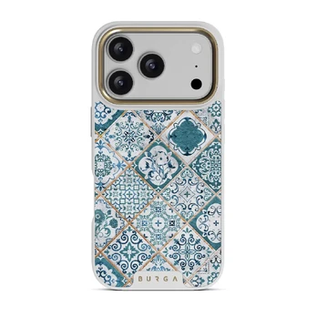 Tropical Oasis - Ornament iPhone 17 Pro Case, Elite Light (MagSafe) / Gold