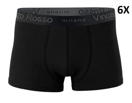 Trumpikės vyrams Vincenzo Rosso, juodos, 6 vnt.