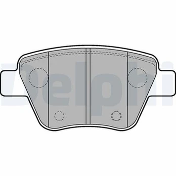 DELPHI LP2178 Brake pad set