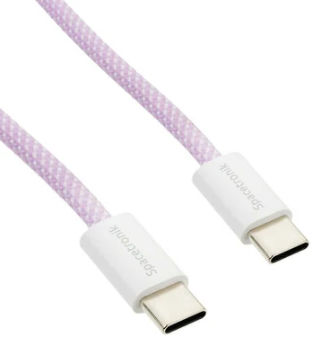 Kabelis USB-C PD100/240W Spacetronik 3m violetinė