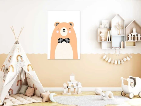 Artgeist Paveikslas - Teddy Bear in Bow Tie (1 Part) Vertical