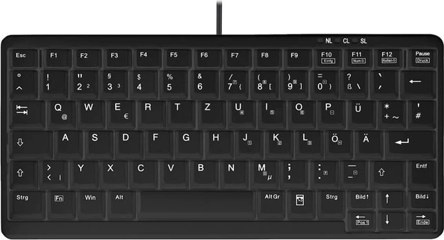 Cherry INDUSTRY 4.0 MINI NOTEBOOK/STYLE Klaviatūra USB Juodas