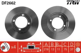 TRW DF2662 Brake Disc