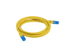 PATCHCORD KAT.6A S/FTP LSZH CCA 0.5M ŻÓŁTY FLUKE PASSED LANBERG kaina