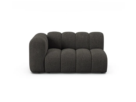 Left Modular Sofa, "Lupine", 2 Seats, 145x95x70, Dark Grey