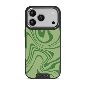 Funky Sensation - iPhone 17 Pro Case, Elite Dark (MagSafe) / Silver