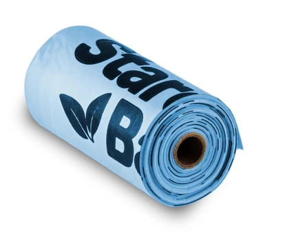 STARCHBAG BIO compostable poop bags light blue 1x15 pcs