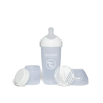 Twistshake buteliukas antikolikinis Pro Double 330ml baltas 79043 79043